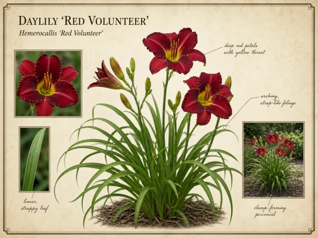 Daylily 'Red Volunteer'