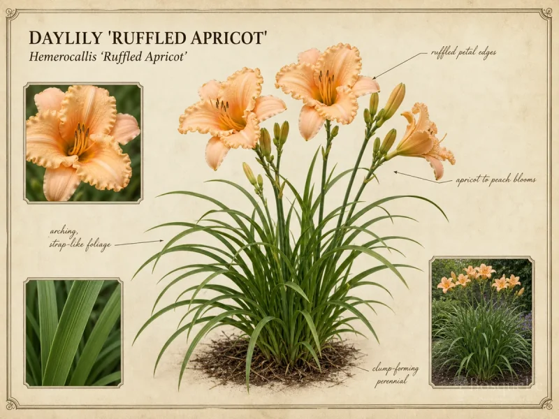 Daylily ‘Ruffled Apricot’ (Hemerocallis ‘Ruffled Apricot’)