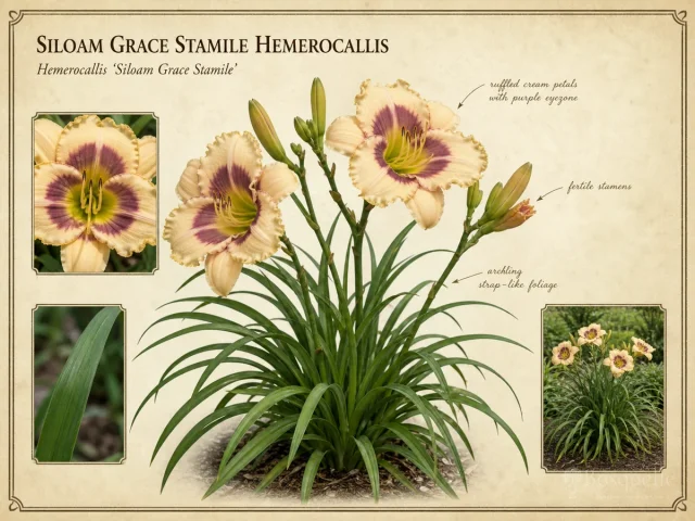 Siloam Grace Stamile Hemerocallis (Hemerocallis ‘Siloam Grace Stamile’)