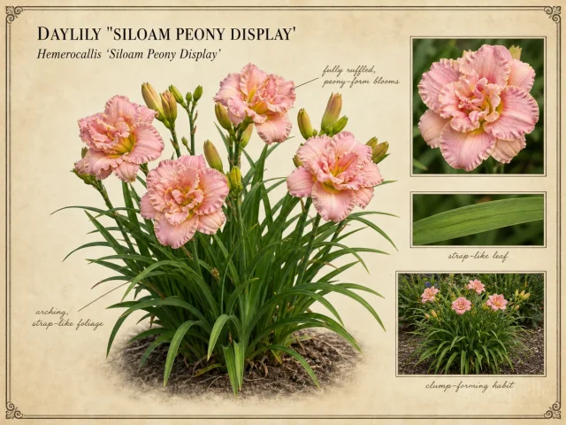 Daylily ‘Siloam Peony Display’ (Hemerocallis ‘Siloam Peony Display’)