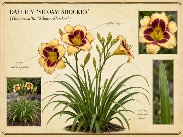 Daylily ‘Siloam Shocker’ (Hemerocallis ‘Siloam Shocker’)