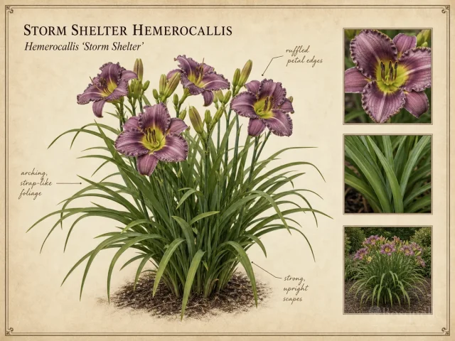 Storm Shelter Hemerocallis (Hemerocallis ‘Storm Shelter’)