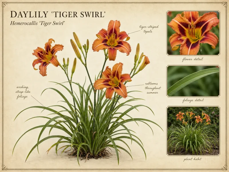 Daylily 'Tiger Swirl'