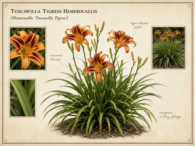 Tuscawilla Tigress Hemerocallis (Hemerocallis ‘Tuscawilla Tigress’)