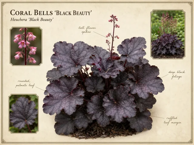 Coral Bells 'Black Beauty'