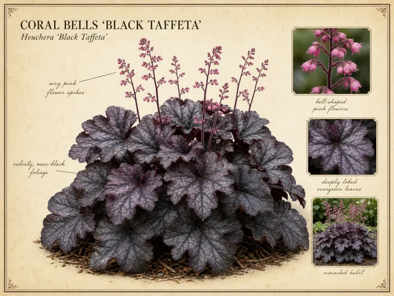 Coral Bells ‘Black Taffeta’ (Heuchera ‘Black Taffeta’)