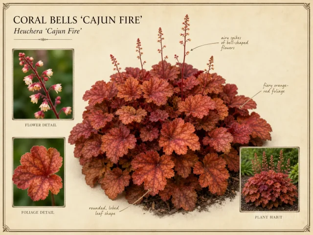 Coral Bells 'Cajun Fire'
