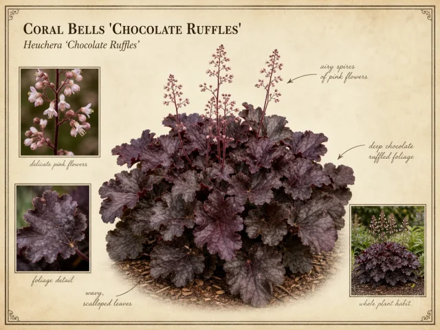 Coral Bells 'Chocolate Ruffles'