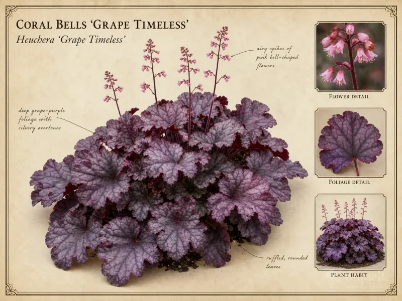 Coral Bells ‘Grape Timeless’ (Heuchera ‘Grape Timeless’)