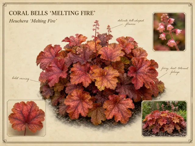 Coral Bells 'Melting Fire'