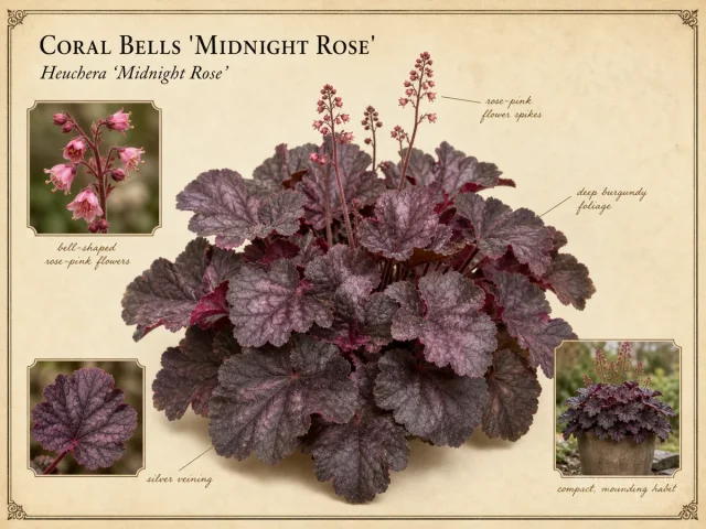 Coral Bells 'Midnight Rose'