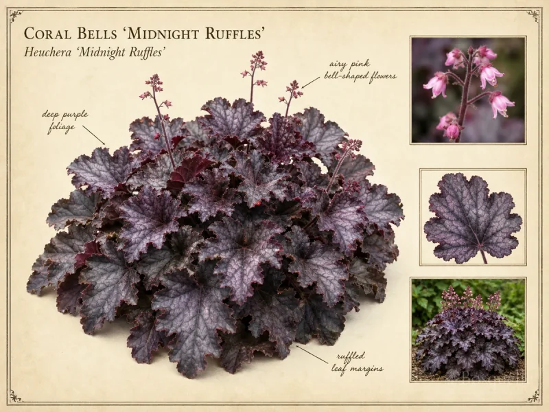 Coral Bells ‘Midnight Ruffles’ (Heuchera ‘Midnight Ruffles’)