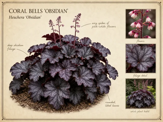 Coral Bells 'Obsidian'