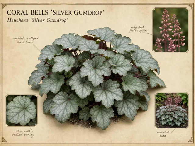 Coral Bells 'Silver Gumdrop'