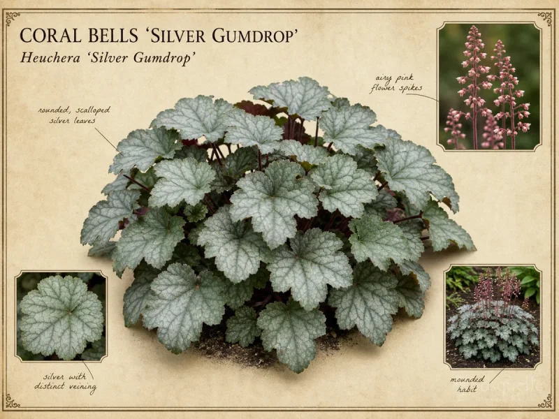 Coral Bells ‘Silver Gumdrop’ (Heuchera ‘Silver Gumdrop’)