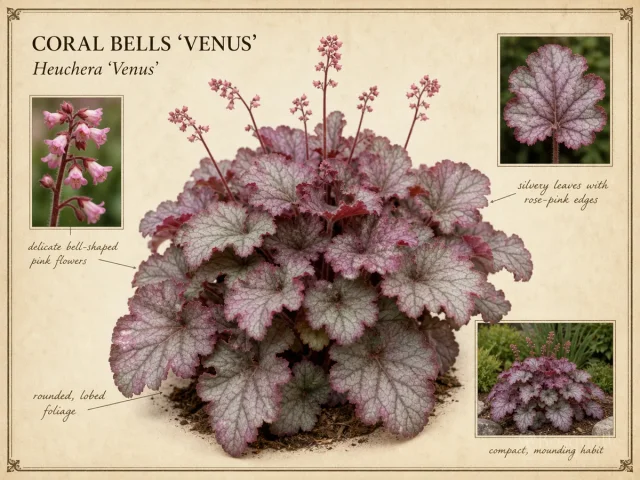 Coral Bells ‘Venus’ (Heuchera ‘Venus’)