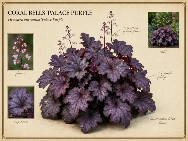 Coral Bells ‘Palace Purple’ (Heuchera micrantha ‘Palace Purple’)