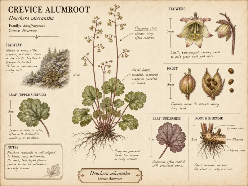 Crevice Alumroot (Heuchera micrantha)