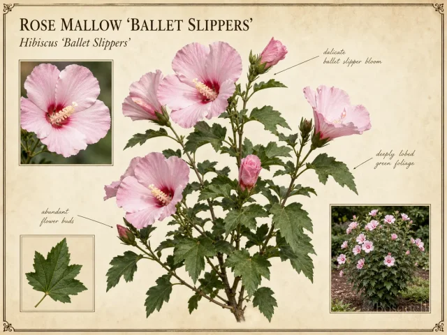 Rose Mallow 'Ballet Slippers'