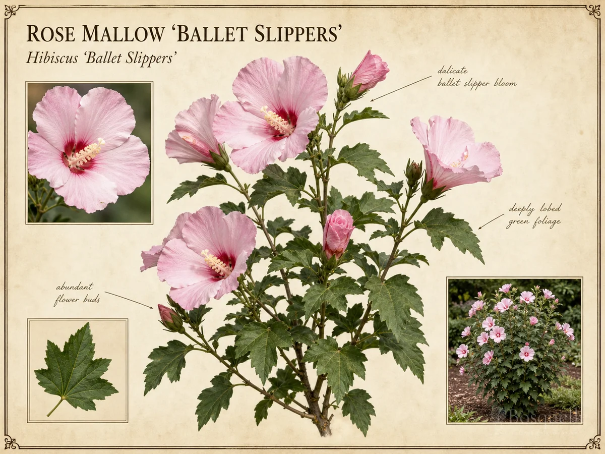 Rose Mallow ‘Ballet Slippers’ (Hibiscus ‘Ballet Slippers’)