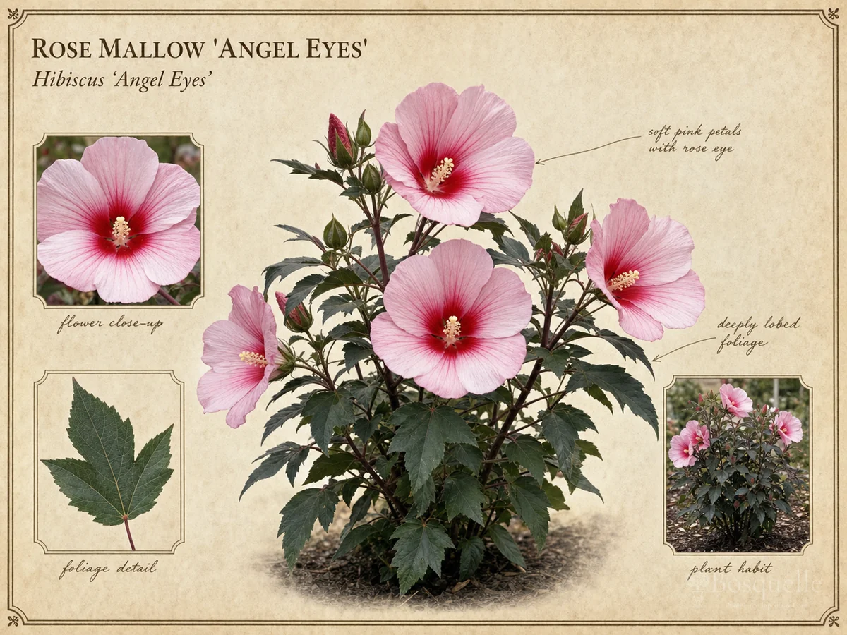 Rose Mallow ‘Angel Eyes’ (Hibiscus ‘Angel Eyes’)