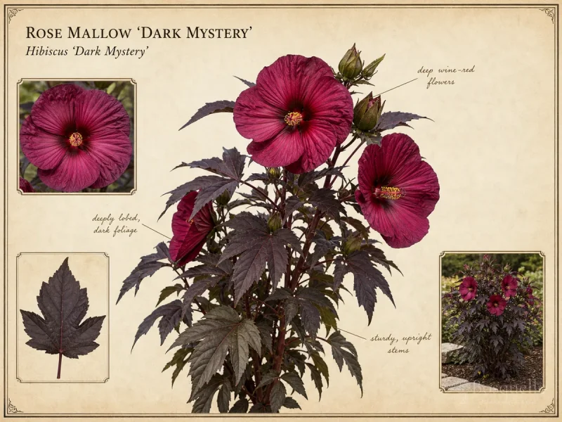 Rose Mallow ‘Dark Mystery’ (Hibiscus ‘Dark Mystery’)