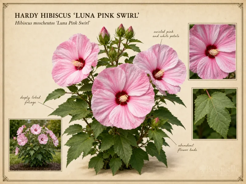Hardy Hibiscus ‘Luna Pink Swirl’ (Hibiscus moscheutos ‘Luna Pink Swirl’)