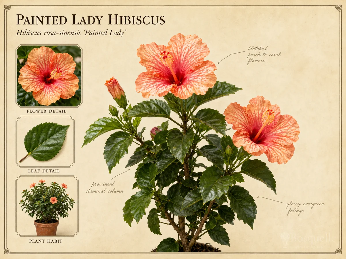 Painted Lady Hibiscus (Hibiscus rosa-sinensis ‘Painted Lady’)