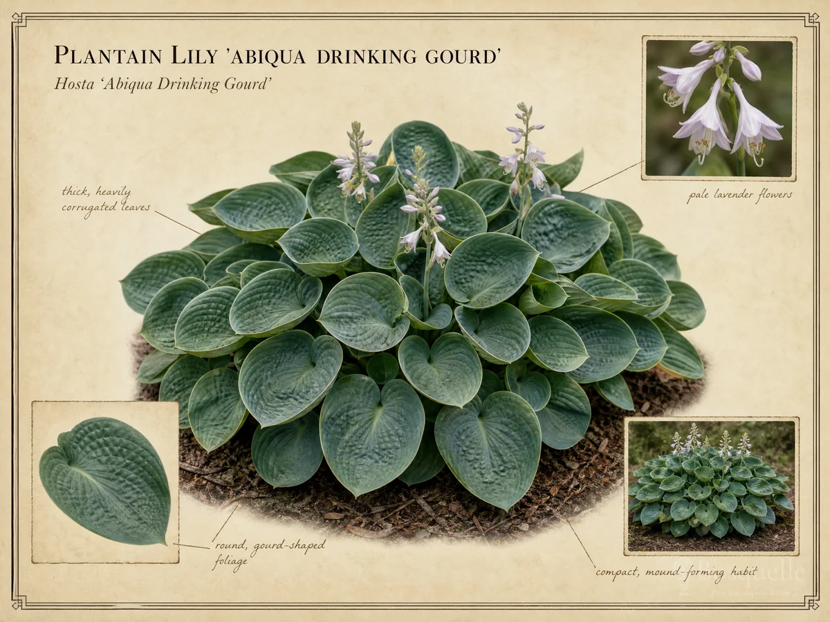 Plantain Lily ‘Abiqua Drinking Gourd’ (Hosta ‘Abiqua Drinking Gourd’)