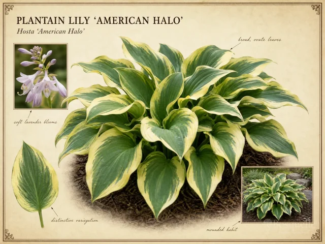 Plantain Lily ‘American Halo’ (Hosta ‘American Halo’)