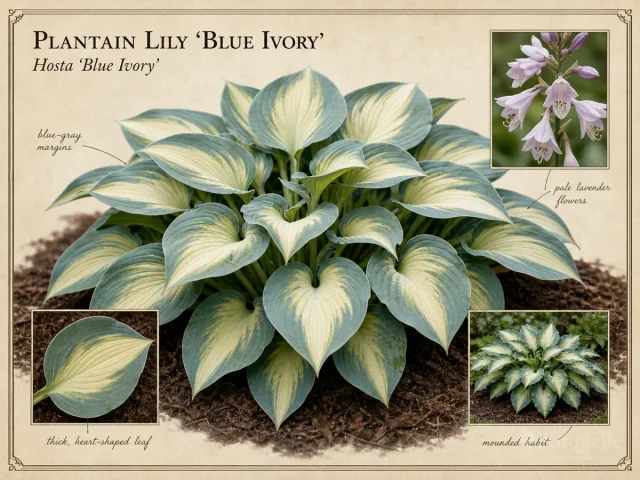 Plantain Lily 'Blue Ivory'