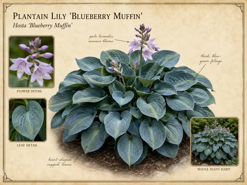 Plantain Lily ‘Blueberry Muffin’ (Hosta ‘Blueberry Muffin’)
