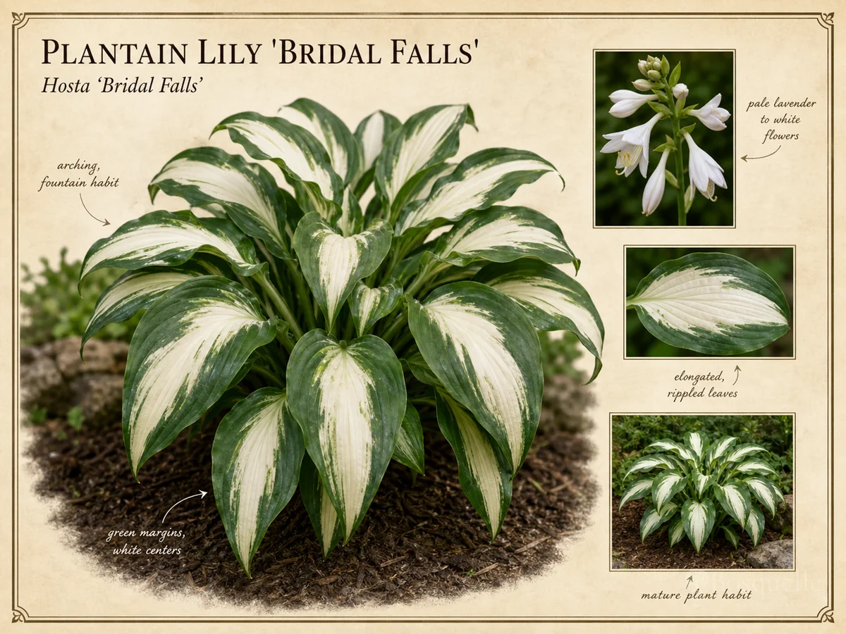 Plantain Lily 'Bridal Falls'