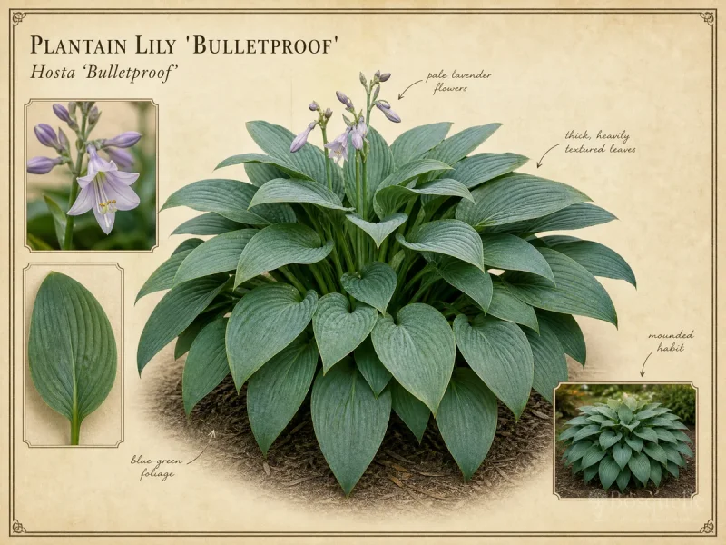 Plantain Lily ‘Bulletproof’ (Hosta ‘Bulletproof’)