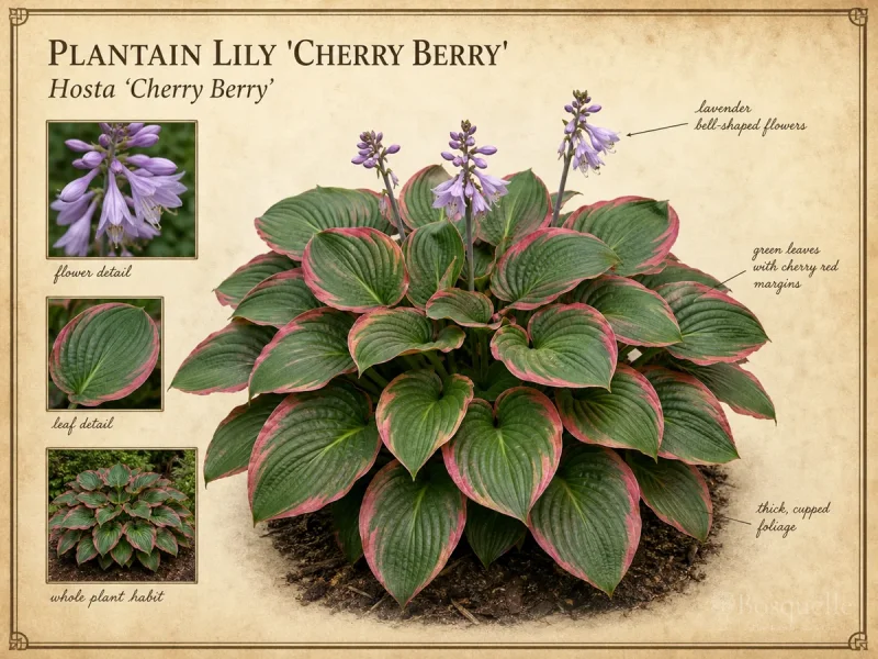 Plantain Lily ‘Cherry Berry’ (Hosta ‘Cherry Berry’)