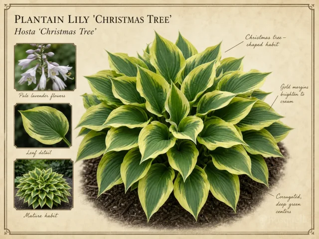 Plantain Lily 'Christmas Tree'