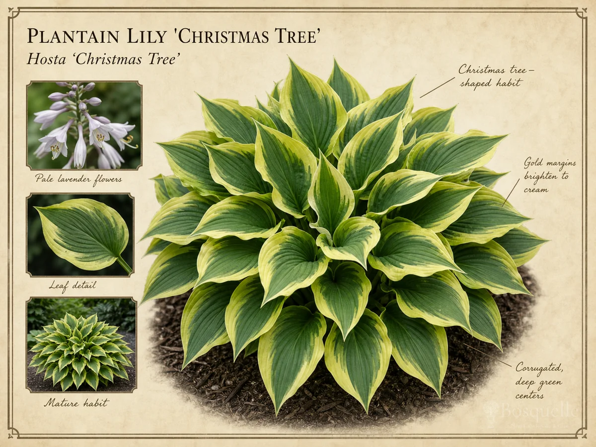 Plantain Lily ‘Christmas Tree’ (Hosta ‘Christmas Tree’)