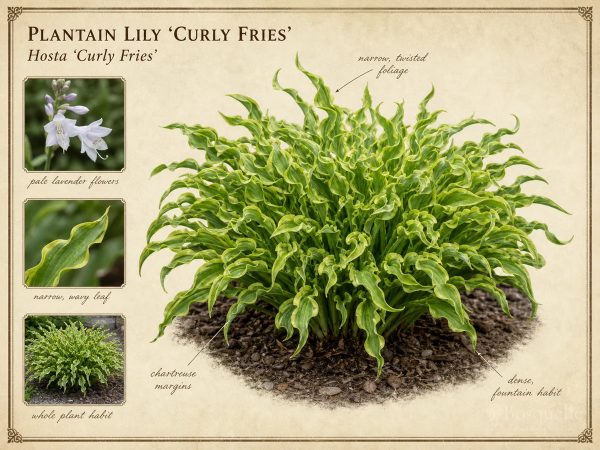 Plantain Lily 'Curly Fries'