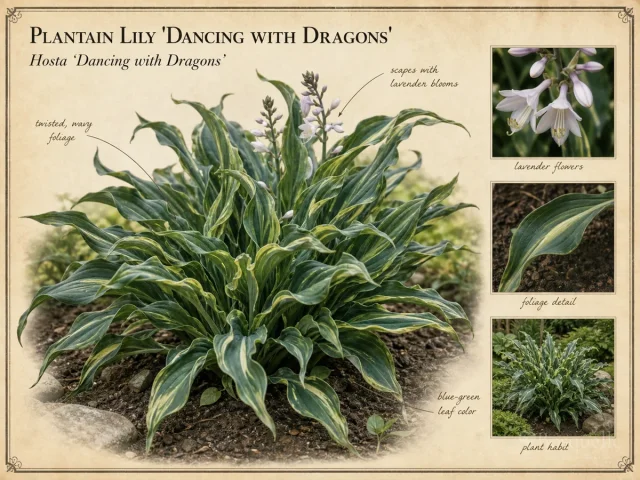 Plantain Lily ‘Dancing with Dragons’ (Hosta ‘Dancing with Dragons’)