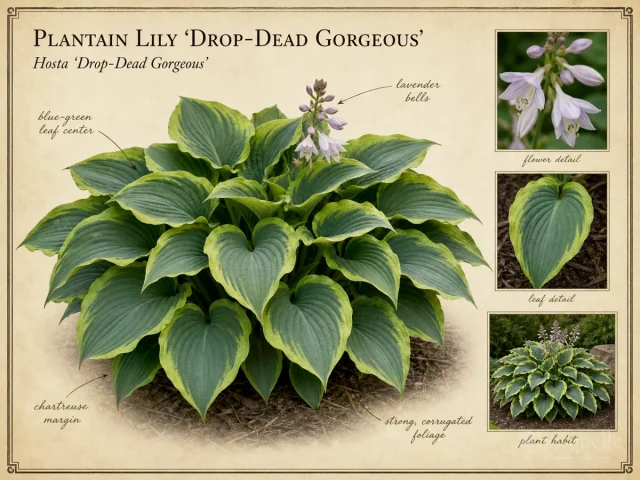 Plantain Lily ‘Drop-Dead Gorgeous’ (Hosta ‘Drop-Dead Gorgeous’)