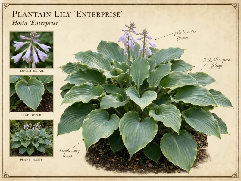 Plantain Lily ‘Enterprise’ (Hosta ‘Enterprise’)