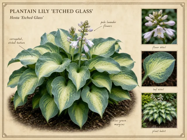 Plantain Lily ‘Etched Glass’ (Hosta ‘Etched Glass’)