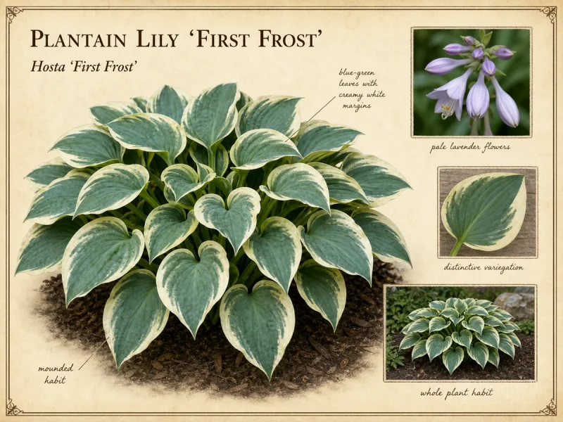 Plantain Lily ‘First Frost’ (Hosta ‘First Frost’)