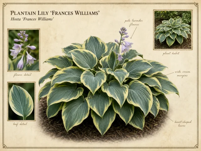 Plantain Lily 'Frances Williams'