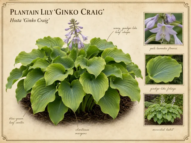 Plantain Lily 'Ginko Craig'