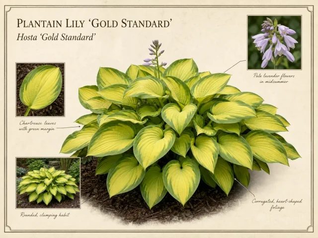 Plantain Lily ‘Gold Standard’ (Hosta ‘Gold Standard’)