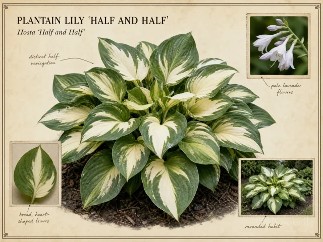 Plantain Lily 'Half and Half'
