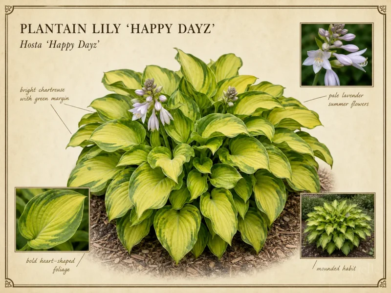 Plantain Lily ‘Happy Dayz’ (Hosta ‘Happy Dayz’)