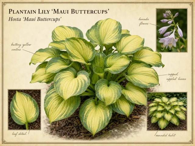 Plantain Lily 'Maui Buttercups'