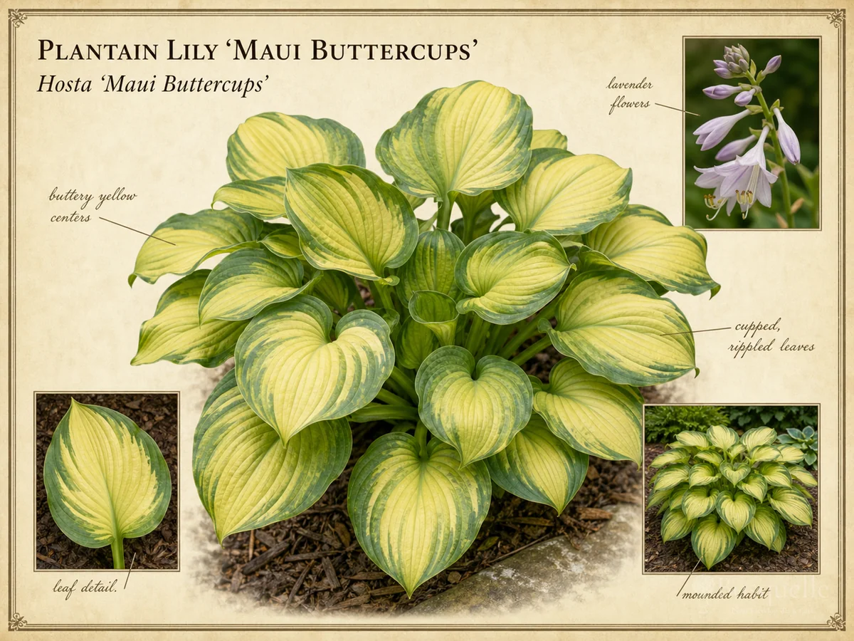 Plantain Lily 'Maui Buttercups'